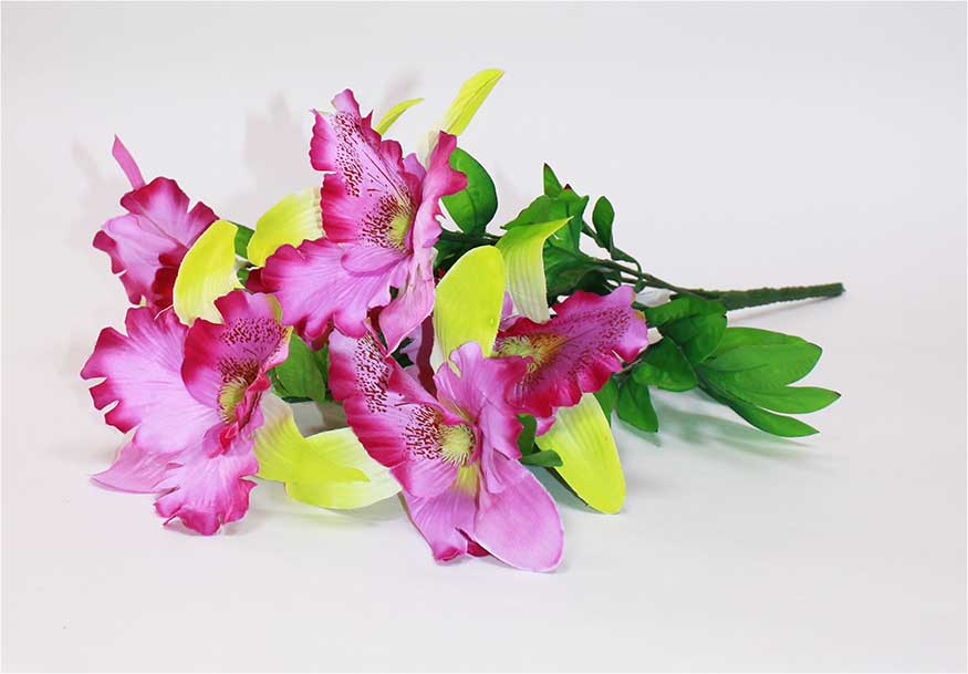 Орхидея 7 гол h=50 см 1/2 сиреневый