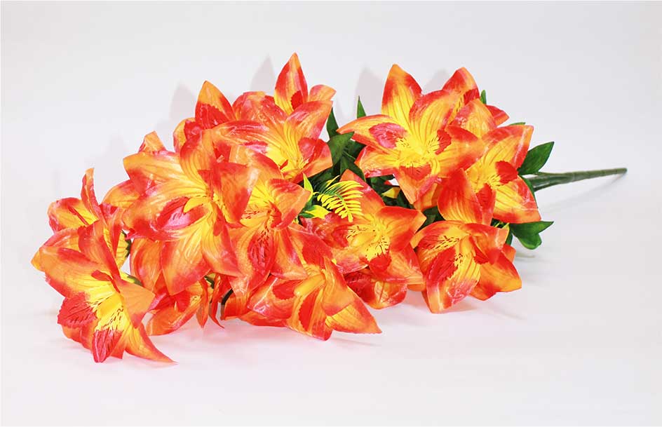 Орхидея 21 гол h=82 см 1/10 МИКС оранжевый