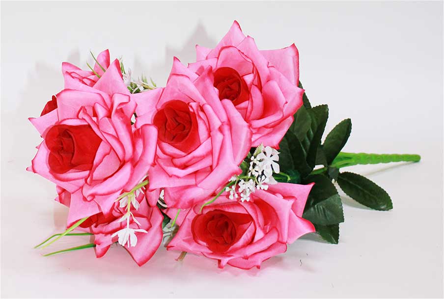 Роза 7 гол + 3 доб h=55 см 1/1 розовый