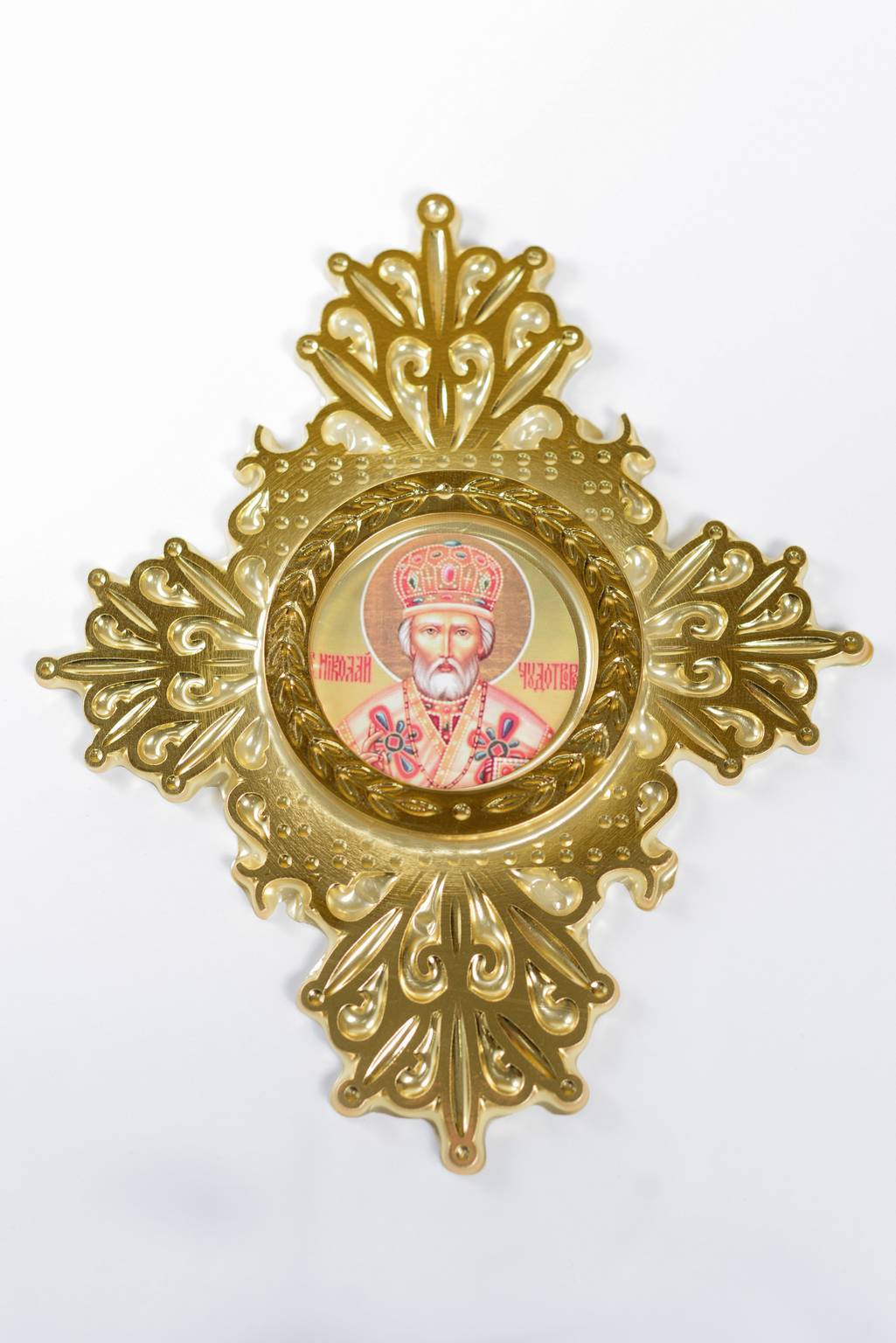 Крест ажурный с иконой 250х200 см 1/10 мужской