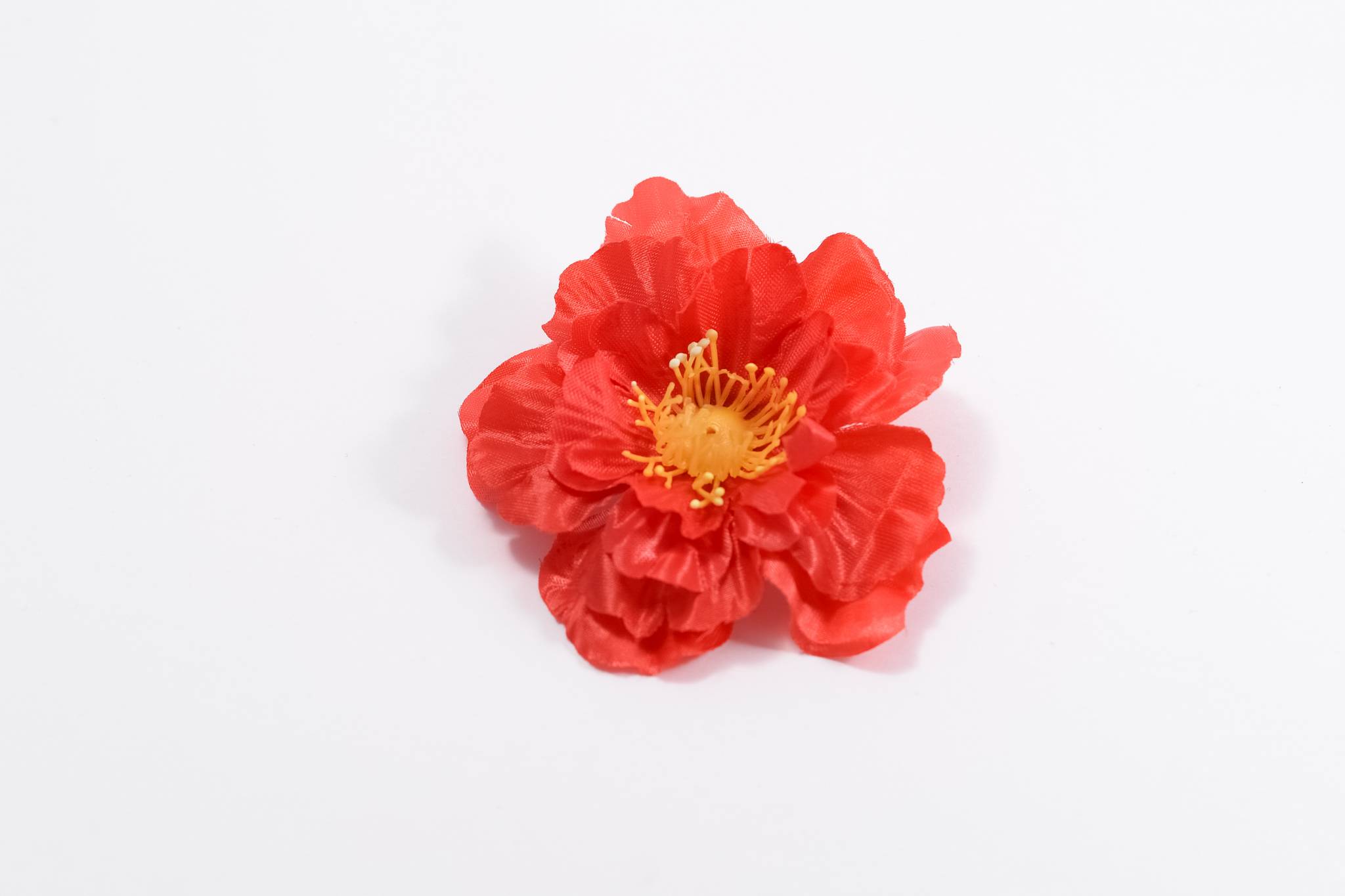Роза "Шиповник" атлас 4 сл d=10 см 1/50 красный