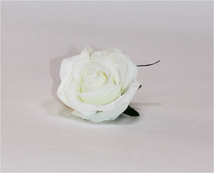 Роза d=7 см 1/20 белый