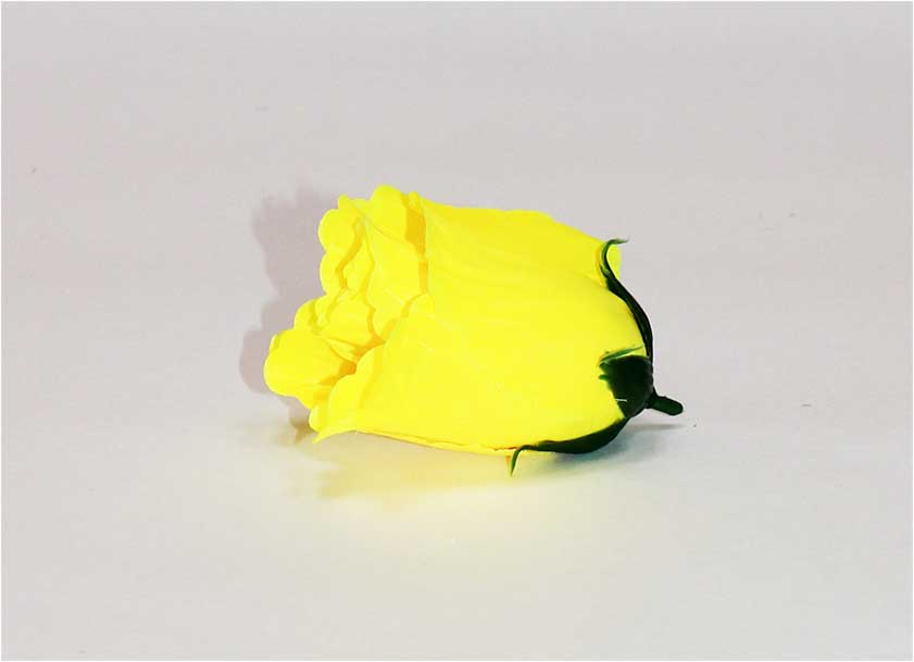 Роза бутон d=5 см h=8 см 1/50 желтый
