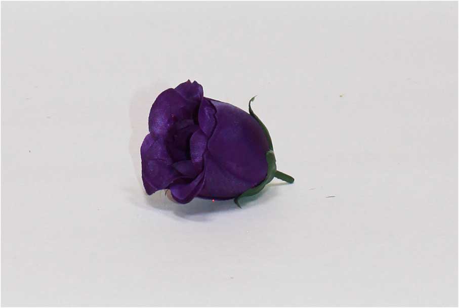 Роза бутон шелк d=6 см 1/100 фиолетовый