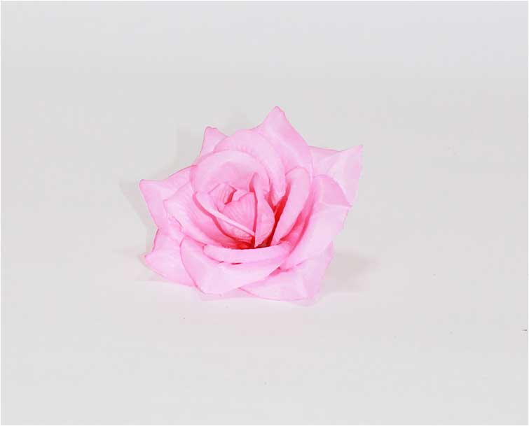 Роза шелк 4 сл d=13 см 1/100 розовый