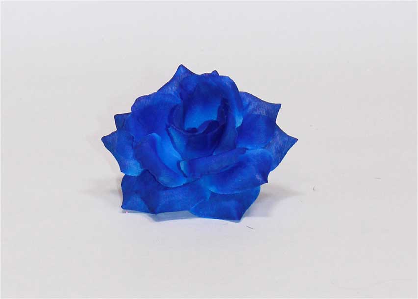 Роза хлопок 4 сл d=13 см 1/80 синий