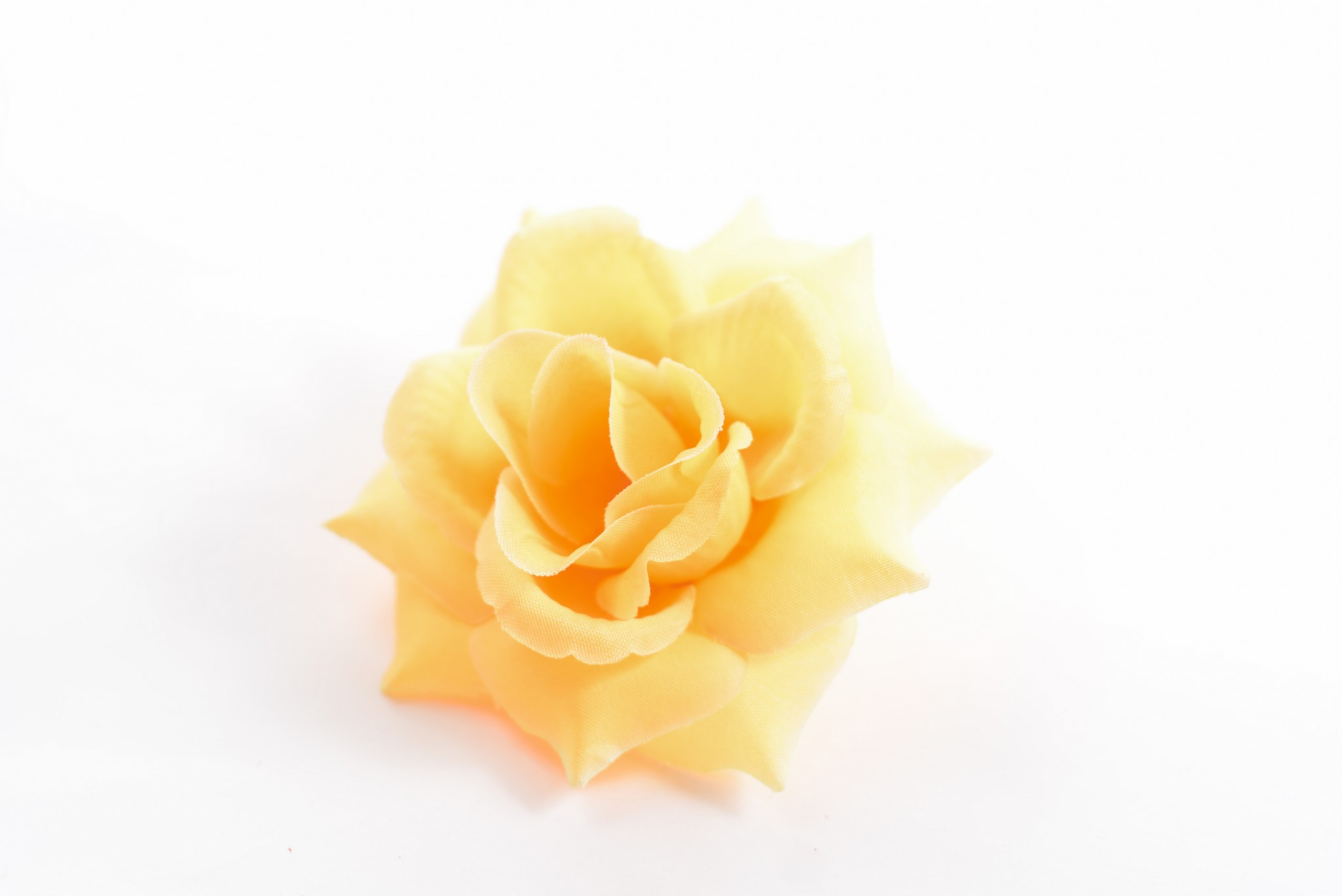 Роза хлопок 4 сл d=13 см 1/80 желтый