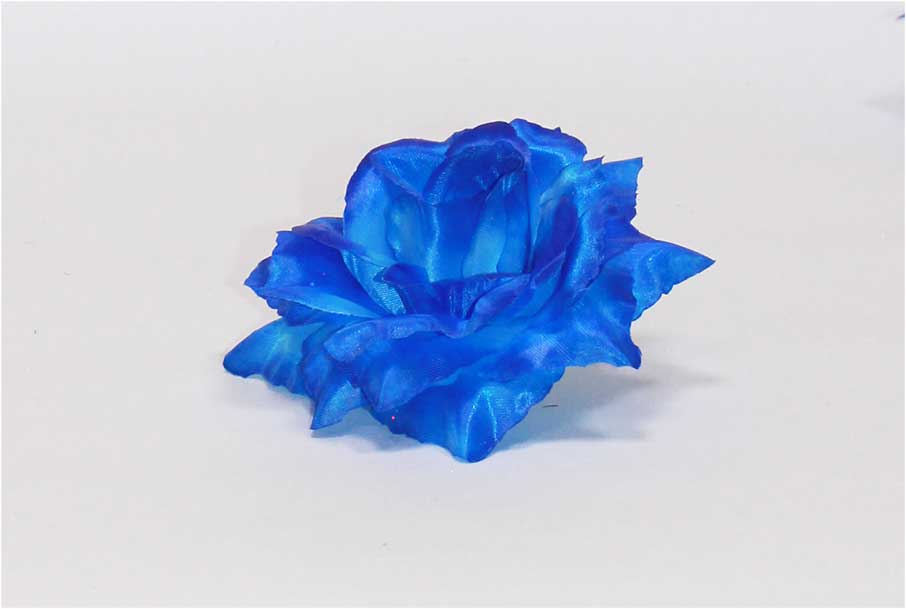 Роза атлас 5 сл d=15 см 1/30 синий