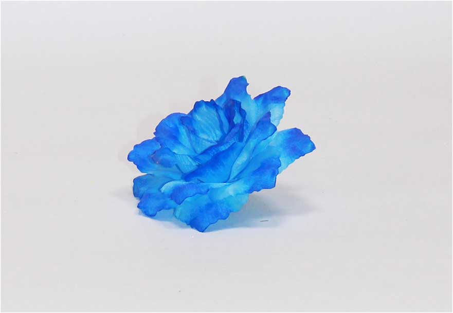 Роза хлопок 5 сл d=11 см 1/100 синий