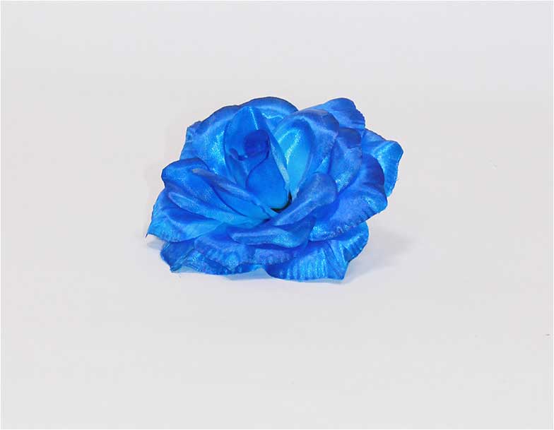Роза атлас 5 сл d=17 см 1/40  синий