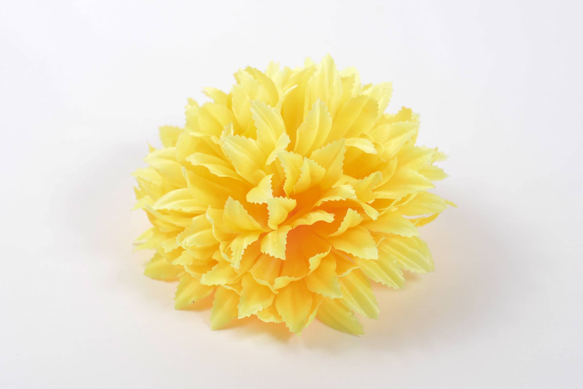 Хризантема кудрявая атлас 6 сл d=15 см 1/30 желтый