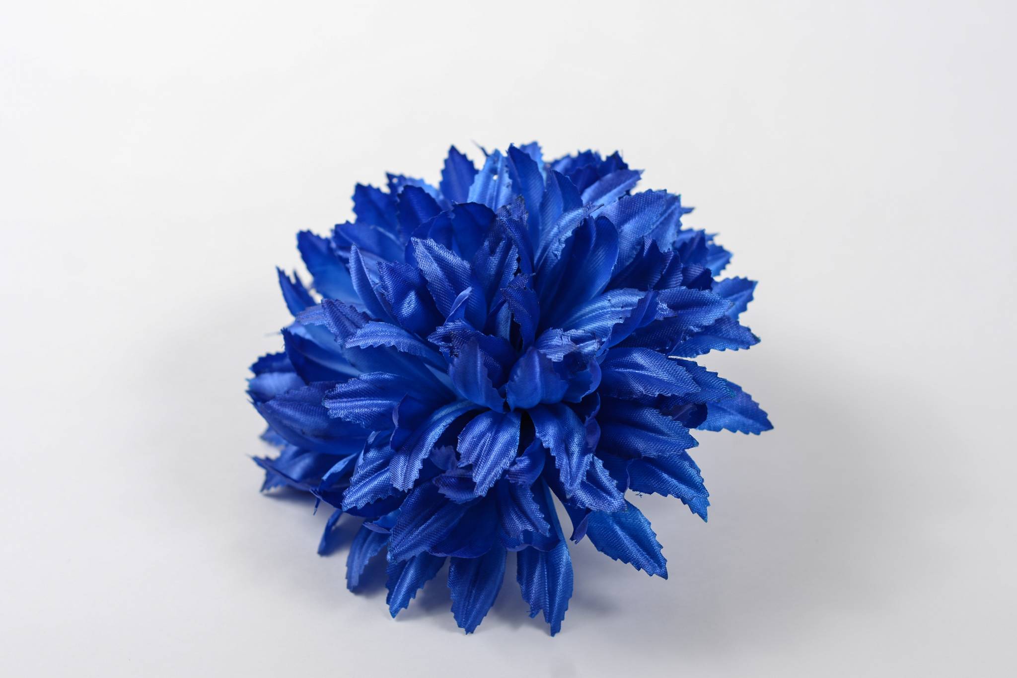 Хризантема кудрявая атлас 6 сл d=15см 1/30 синий