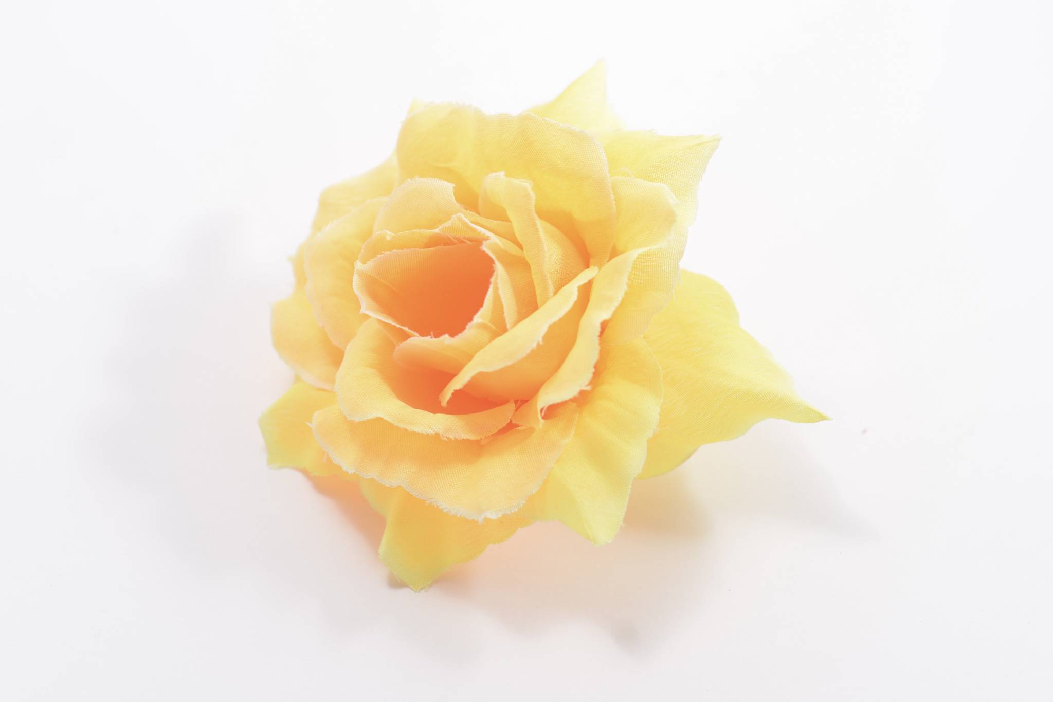 Роза хлопок 5 сл d=15 см 1/50 желтый