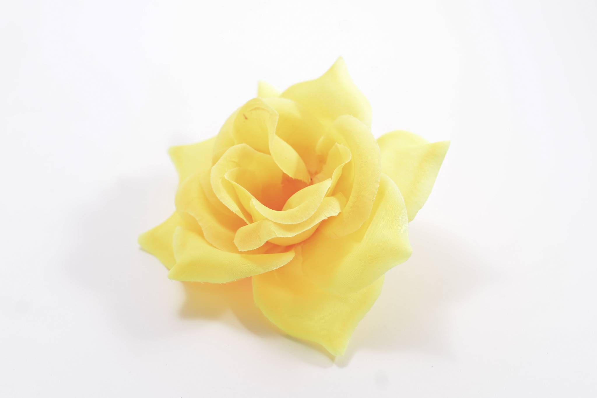Роза атлас 6 сл d=15 см 1/30 желтый