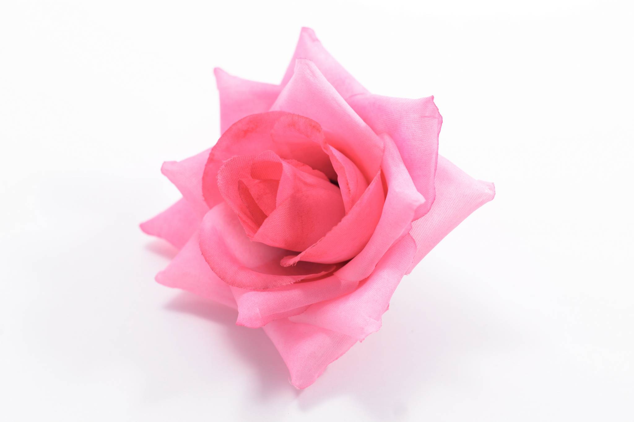 Роза шелк 5 сл d=12 см 1/100 розовый
