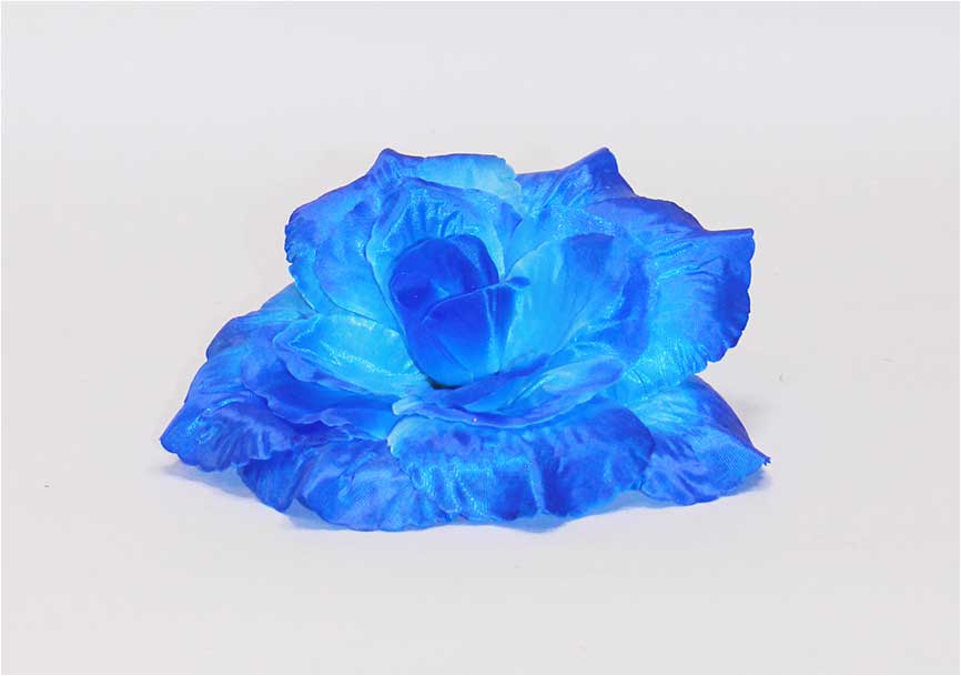 Роза атлас 5 сл d=22 см 1/20 синий