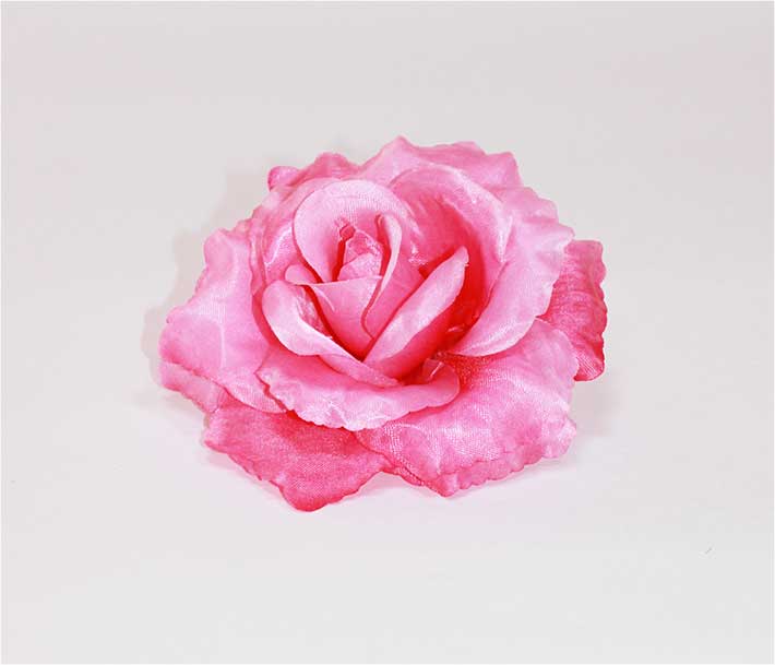 Роза атлас 6 сл d=14 см 1/30 розовый