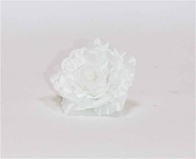 Роза атлас 6 сл d=12 см 1/50 белый