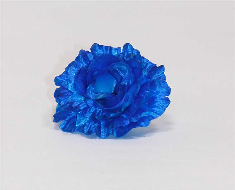 Роза атлас 4 сл d=11 см 1/100 синий