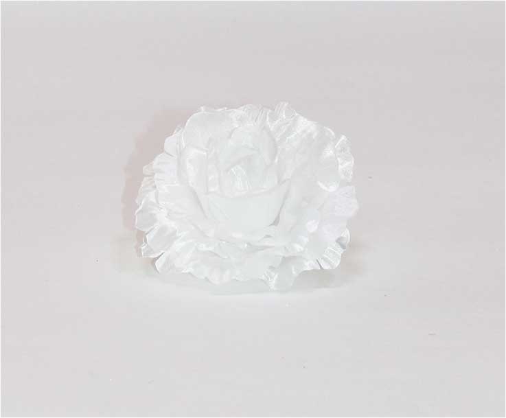 Роза атлас 4 сл d=11 см 1/100 белый
