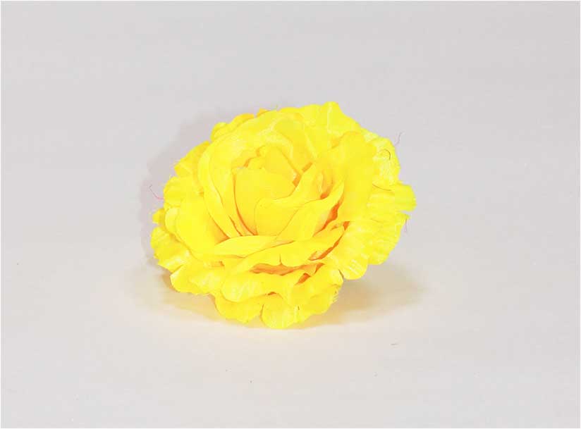 Роза атлас 4 сл d=11 см 1/100 желтый