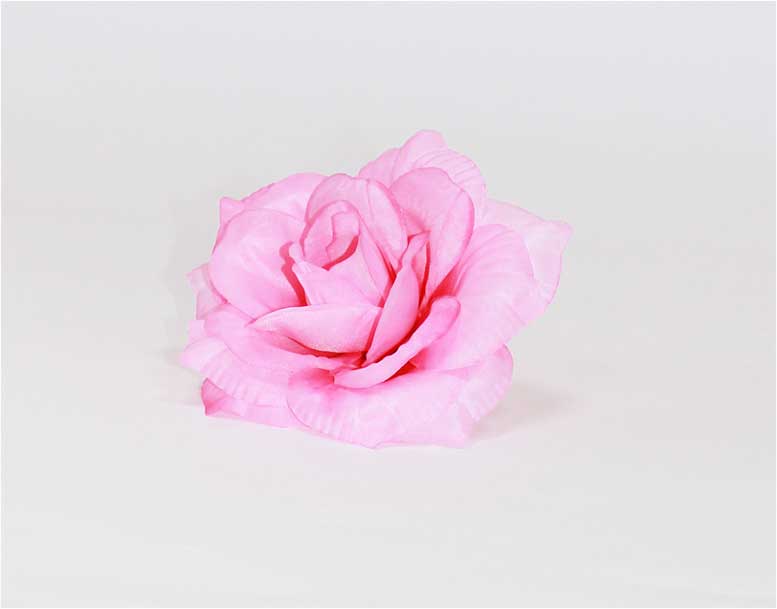 Роза шелк 5 сл d=15 см 1/50 розовый
