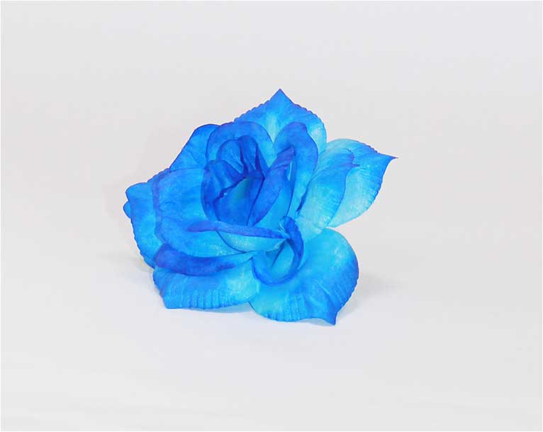 Роза шелк 5 сл d=15 см 1/50 синий