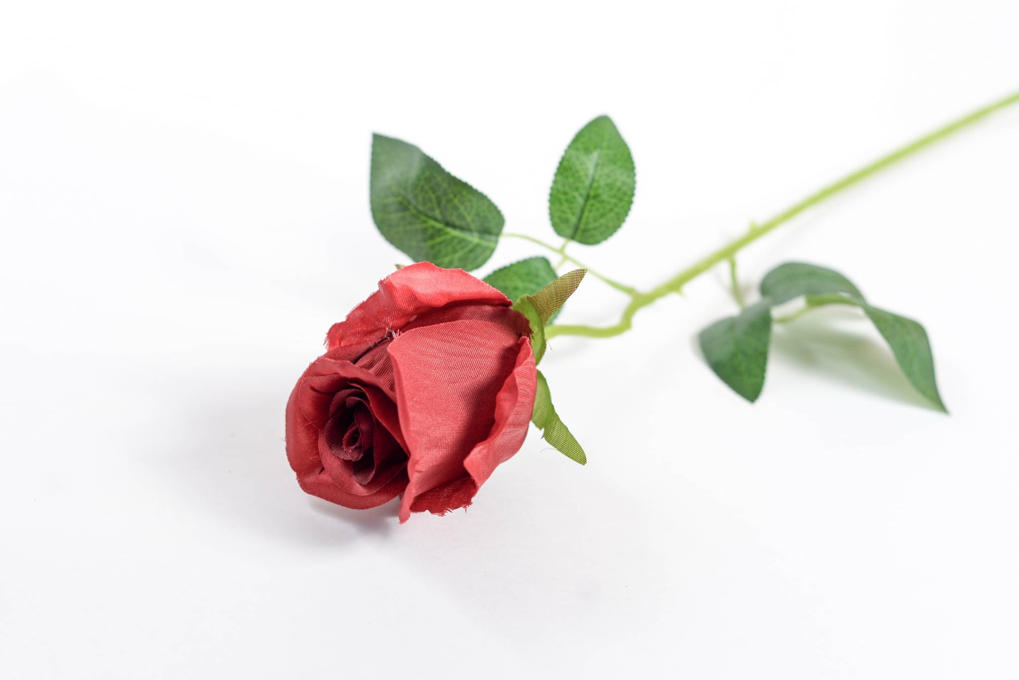 Роза хлопок h=52 см 1/1 красный