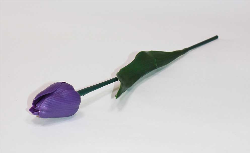 Тюльпан пластм. h=42 см 1/1 фиолетовый