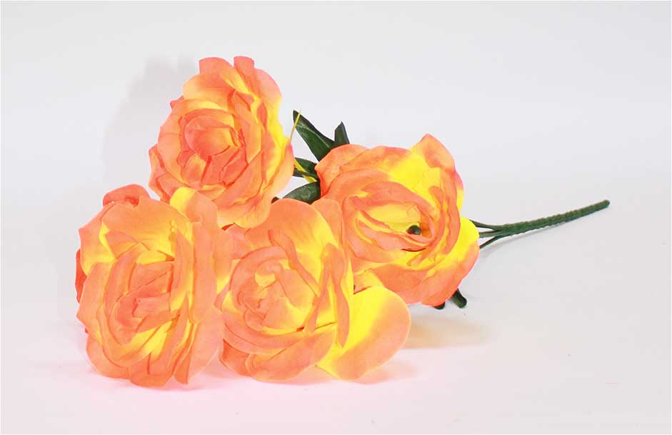 Роза 6 гол h=51 см 1/40 МИКС оранжевый