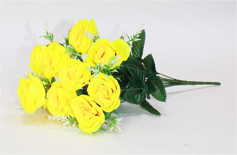 Роза 13 гол h=45 см 1/2 желтый